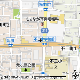 メガネの三城高蔵寺店周辺の地図