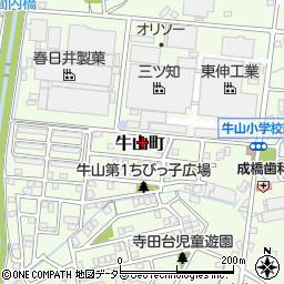 愛知県春日井市牛山町1125周辺の地図