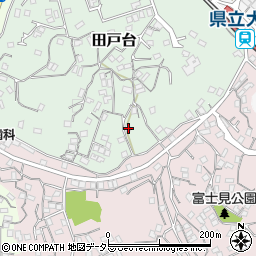 神奈川県横須賀市田戸台76周辺の地図