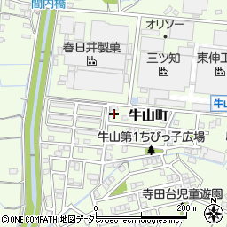愛知県春日井市牛山町1124周辺の地図