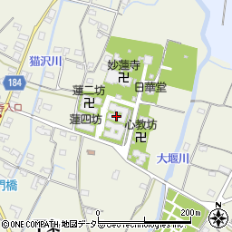 妙蓮寺蓮二坊周辺の地図