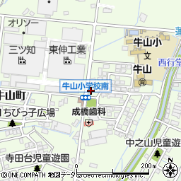 愛知県春日井市牛山町2181周辺の地図