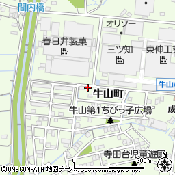 愛知県春日井市牛山町795-1周辺の地図