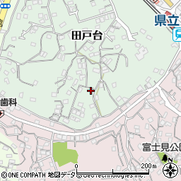 神奈川県横須賀市田戸台74周辺の地図