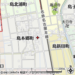 愛知県稲沢市島本郷町127周辺の地図