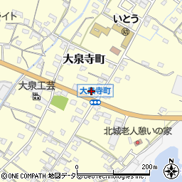 中日新聞大泉寺専売所周辺の地図