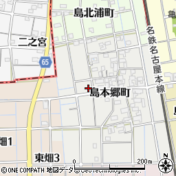 愛知県稲沢市島本郷町19周辺の地図