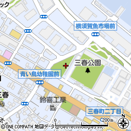 三春公園周辺の地図