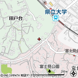 神奈川県横須賀市田戸台86周辺の地図