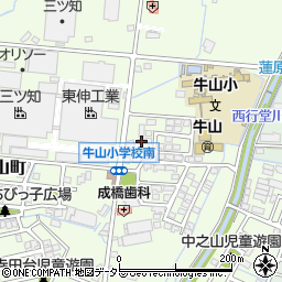 愛知県春日井市牛山町2176周辺の地図