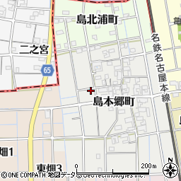 愛知県稲沢市島本郷町20周辺の地図