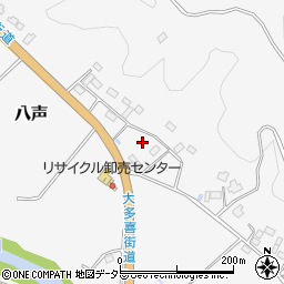 千葉県夷隅郡大多喜町八声598周辺の地図