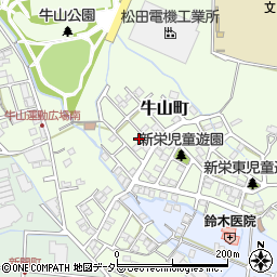 愛知県春日井市牛山町2844周辺の地図