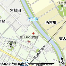 愛知県一宮市玉野（北野方）周辺の地図