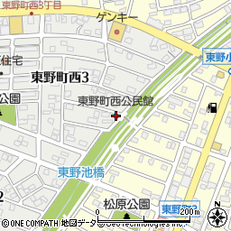 東野町西公民館周辺の地図