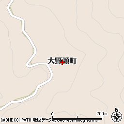 愛知県豊田市大野瀬町周辺の地図