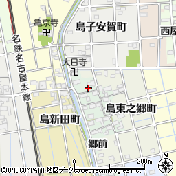 愛知県稲沢市島町東之郷周辺の地図