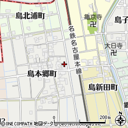 愛知県稲沢市島本郷町88周辺の地図