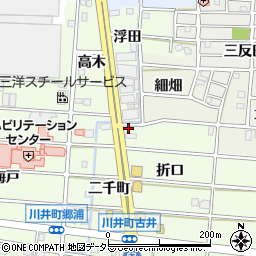 愛知県岩倉市川井町折口10周辺の地図