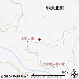 愛知県豊田市小原北町165周辺の地図