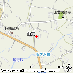 静岡県富士宮市山宮周辺の地図
