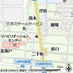 愛知県岩倉市川井町コノ周辺の地図