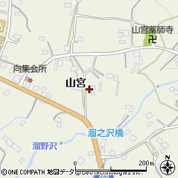 静岡県富士宮市山宮周辺の地図