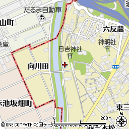 愛知県一宮市丹陽町九日市場宮浦1421-1周辺の地図