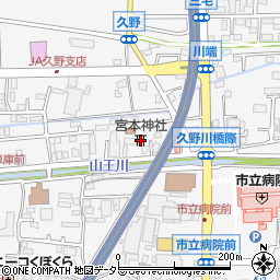 宮本神社周辺の地図