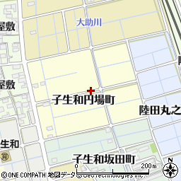 愛知県稲沢市子生和円場町周辺の地図