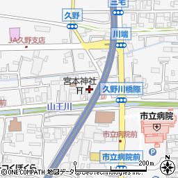 奥津精米店周辺の地図