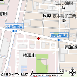 愛知県岩倉市野寄町（山浦）周辺の地図