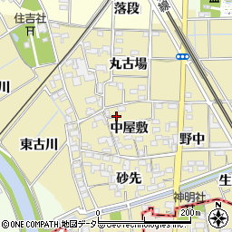 愛知県一宮市萩原町築込周辺の地図