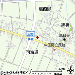 愛知県一宮市玉野周辺の地図