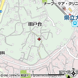 神奈川県横須賀市田戸台71周辺の地図