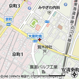 株式会社京都新聞社　彦根支局周辺の地図