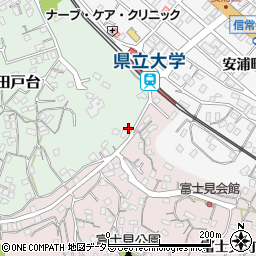 神奈川県横須賀市田戸台89周辺の地図