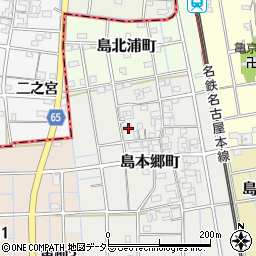 愛知県稲沢市島本郷町72周辺の地図