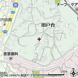 神奈川県横須賀市田戸台68周辺の地図
