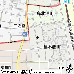 愛知県稲沢市島本郷町25周辺の地図