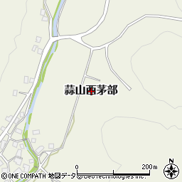 岡山県真庭市蒜山西茅部周辺の地図