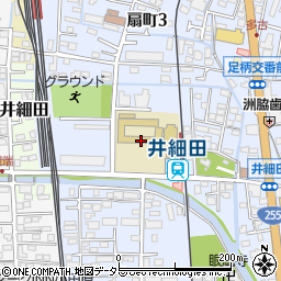 小田原市立足柄小学校周辺の地図
