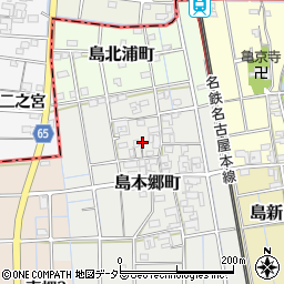 愛知県稲沢市島本郷町62周辺の地図
