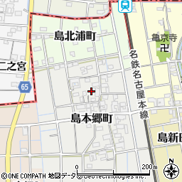 愛知県稲沢市島本郷町59周辺の地図