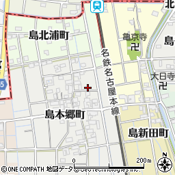 愛知県稲沢市島本郷町93周辺の地図