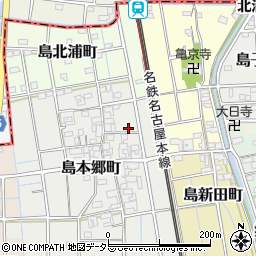 愛知県稲沢市島本郷町92周辺の地図