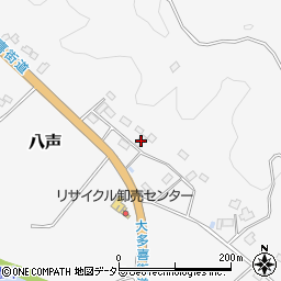 千葉県夷隅郡大多喜町八声591周辺の地図