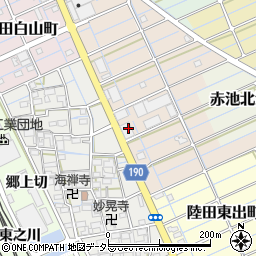 愛知県稲沢市陸田高畑町92周辺の地図