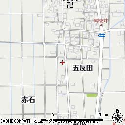 愛知県一宮市大和町南高井五反田10周辺の地図