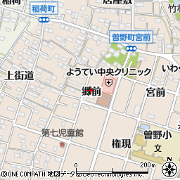 愛知県岩倉市曽野町周辺の地図